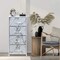Sorbus Dresser with 4 Drawers - Bedside Furniture & Night Stand End Table Dresser with Steel Frame, Wood Top, Easy Pull Fabric Bins for Home, Bedroom Accessories, Office & Dorm